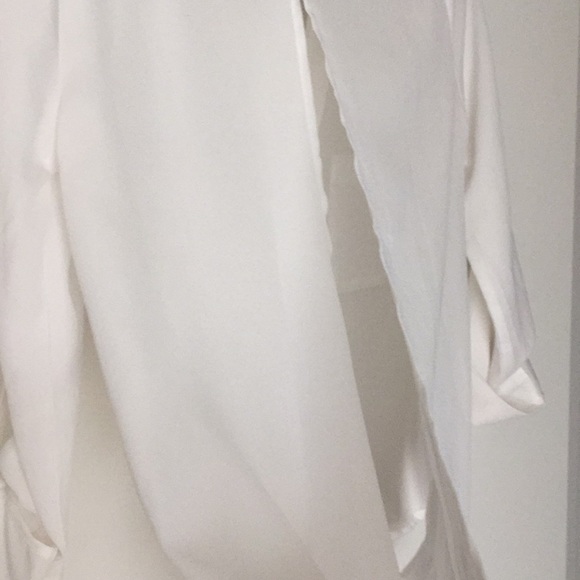 White semi sheer blouse - Picture 7 of 7